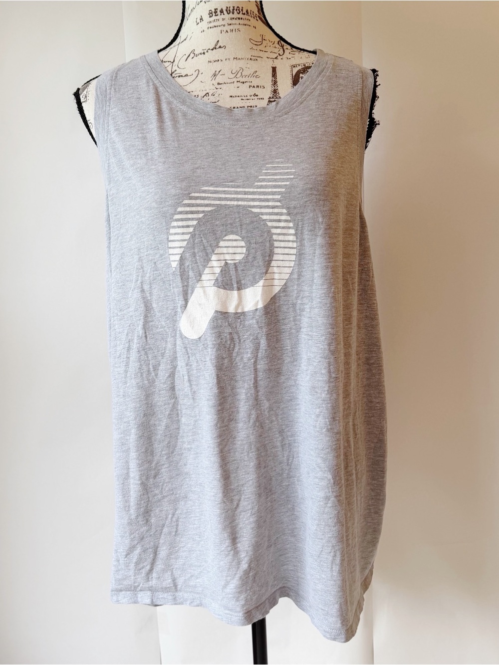 Peloton Gray Logo Muscle Tank 2X